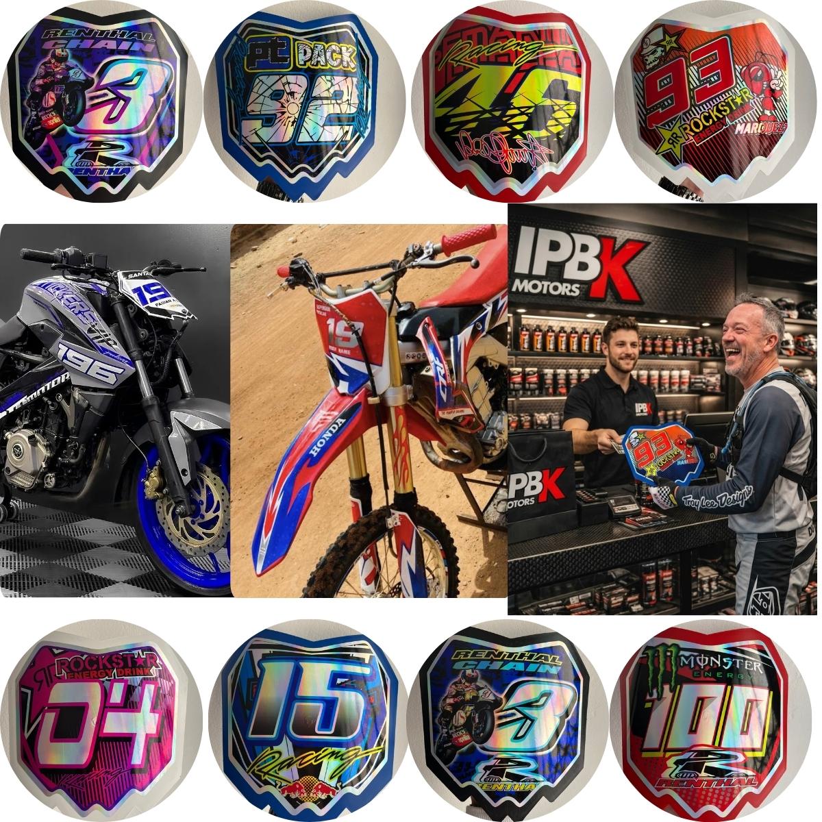 Tablero porta numero number plate moto