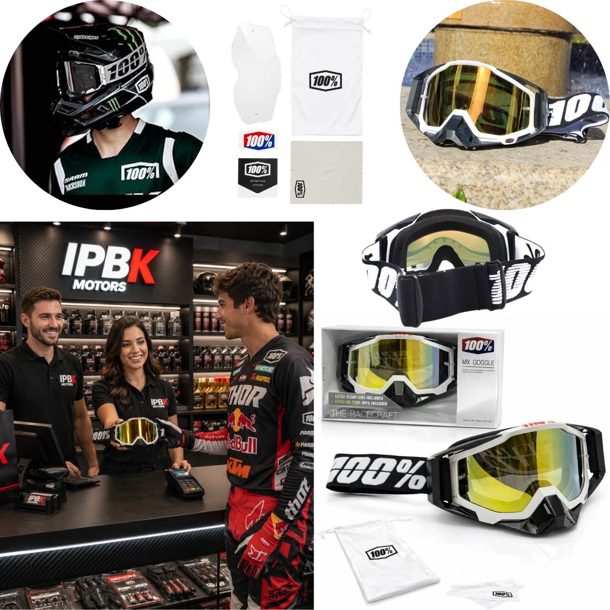 Gafas Monogafas googles casco moto