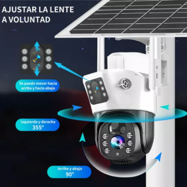 A060 CAMARA SOLAR V380 2 LENTES WIFI