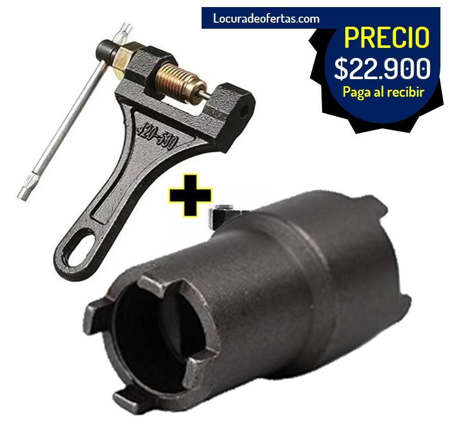 Despinador De Cadena + Copa Torre Doble Medida Mecánica Moto
