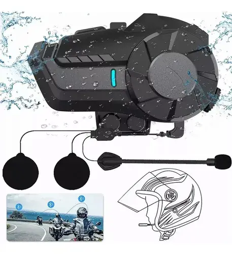 Intercomunicador Motocicleta Para Casco Bluetooth 1pcs Ip65